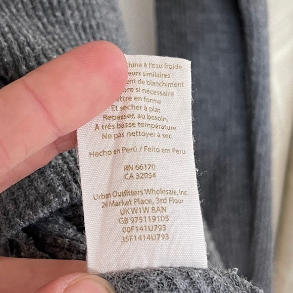 Free People Gray Long Sleeve Thermal Top - Picture 6 of 6